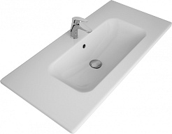 Opadiris Тумба с раковиной Луиджи 100 подвесная серая матовая – фотография-6